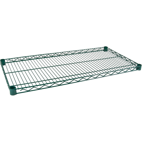 Shelf for Green Epoxy Finish Wire Shelving, 72" W x 14" D, 600 lbs. Capacity NRZ Safety Inc.