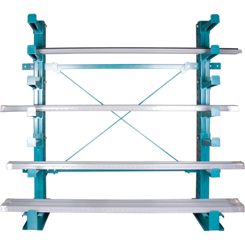 Cantilever Bar-Stock Racking - Light-Duty, Single Sided, 12" Arm, 75" H NRZ Safety Inc.