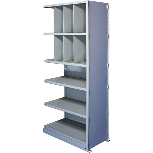 Interlok Shelving Unit, Steel, Boltless, 800 lbs. Capacity, 36" W x 88" H x 12" D NRZ Safety Inc.