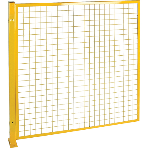 Protecteur de p&eacute;rim&egrave;tre de style treillis, 4' h x 4' la, Jaune NRZ Safety Inc.