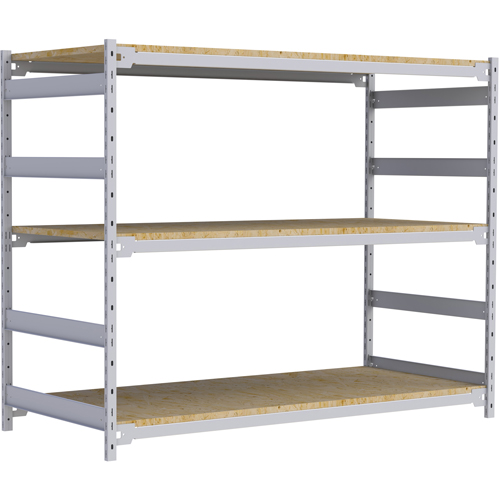 Wide Span Record Storage Shelving, Steel, 3 Shelves, 72" W x 32" D x 60" H NRZ Safety Inc.