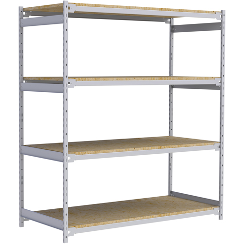 Wide Span Record Storage Shelving, Steel, 4 Shelves, 72" W x 32" D x 84" H NRZ Safety Inc.
