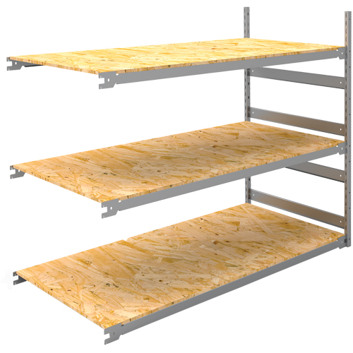 Wide Span Record Storage Shelving, Steel, 3 Shelves, 72" W x 32" D x 60" H, Add-On Kit NRZ Safety Inc.
