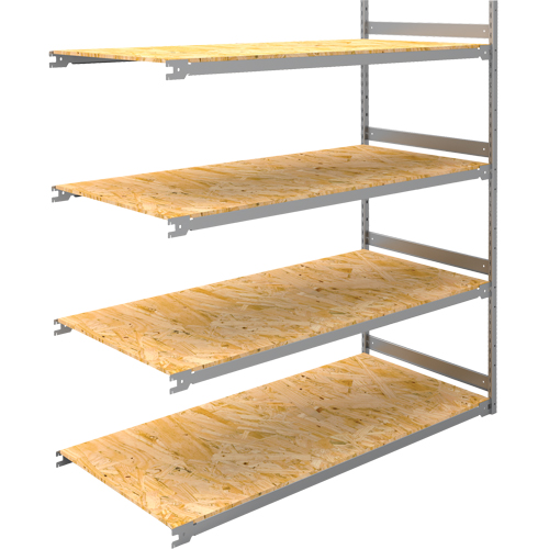 Wide Span Record Storage Shelving, Steel, 4 Shelves, 72" W x 32" D x 84" H, Add-On Kit NRZ Safety Inc.