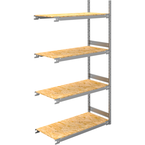 &eacute;tag&egrave;re-classeur de grande largeur, Acier, 4 Tablettes, 42" la x 18" p x 84" h, Ensemble Ajout NRZ Safety Inc.