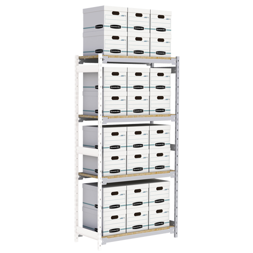 &eacute;tag&egrave;re-classeur de grande largeur, Acier, 4 Tablettes, 42" la x 18" p x 84" h, Ensemble Ajout NRZ Safety Inc.