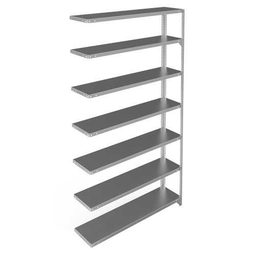 &eacute;l&eacute;ment de rayonnage, Acier galvanis&eacute;, Montant &agrave; fente, Capacit&eacute; 300 lb, 48" la x 84" h x 12" p NRZ Safety Inc.