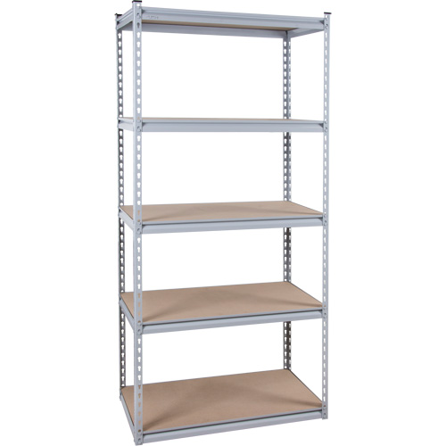 Heavy-Duty Shelving, Steel, Boltless, 1200 lbs. Capacity, 36" W x 72" H x 18" D NRZ Safety Inc.