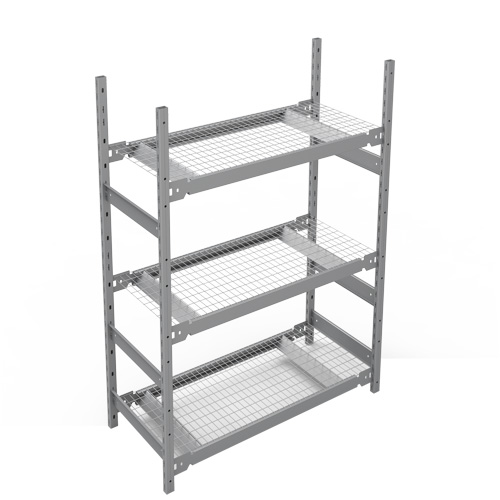 &eacute;tag&egrave;re de grande largeur, Acier, Sans boulons, Capacit&eacute; 1340 lb, 42" la x 60" h x 18" p NRZ Safety Inc.