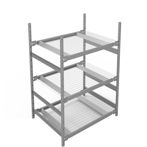 &eacute;tag&egrave;re de grande largeur, Acier, Sans boulons, Capacit&eacute; 1340 lb, 42" la x 60" h x 32" p NRZ Safety Inc.