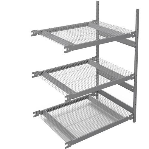 &eacute;tag&egrave;re de grande largeur, Acier, Sans boulons, Capacit&eacute; 1340 lb, 42" la x 60" h x 32" p NRZ Safety Inc.
