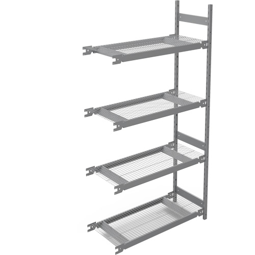 &eacute;tag&egrave;re de grande largeur, Acier, Sans boulons, Capacit&eacute; 1340 lb, 42" la x 84" h x 18" p NRZ Safety Inc.