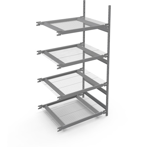 &eacute;tag&egrave;re de grande largeur, Acier, Sans boulons, Capacit&eacute; 1340 lb, 42" la x 84" h x 32" p NRZ Safety Inc.