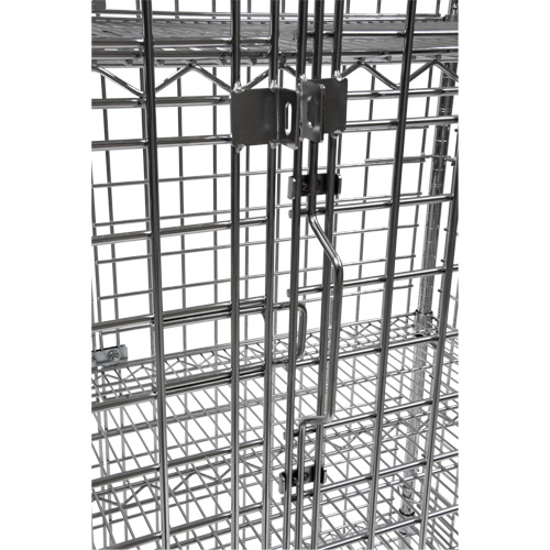 Security Cart, Chrome Plated, 48" x 69" x 24", 500 lbs. Capacity NRZ Safety Inc.