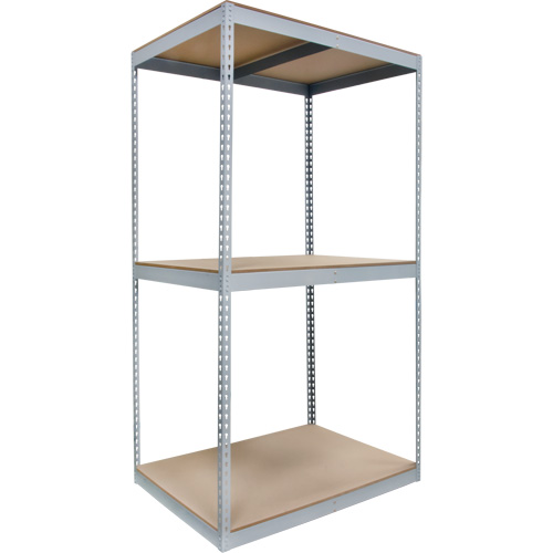 Heavy-Duty Shelving, Steel, Boltless, 1200 lbs. Capacity, 48" W x 84" H x 36" D NRZ Safety Inc.