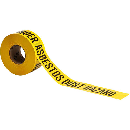 Ruban pour barricade, Anglais, 3" la x 200' lo, 3 mils, Noir sur jaune NRZ Safety Inc.