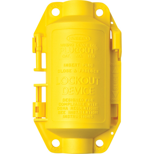 Hubbell Plugout&reg; Lockout, Plug Type NRZ Safety Inc.