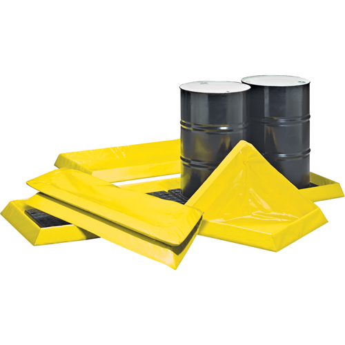 Spillpal Flexible Workstations Without Grates, 7 US gal. Capacity, 2' W x 2' L x 3" H, Foam Wall NRZ Safety Inc.