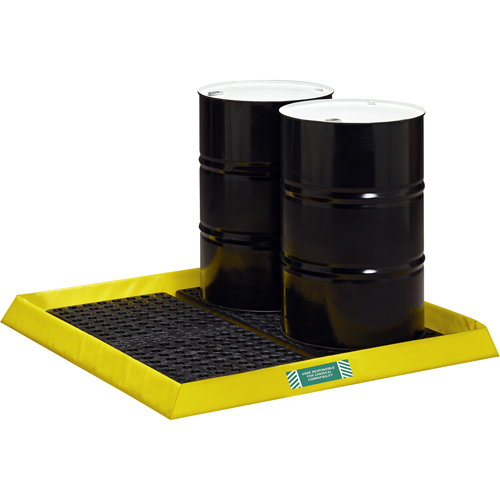 Spillpal Flexible Workstations Without Grates, 29 US gal. Capacity, 4' W x 4' L x 3" H, Foam Wall NRZ Safety Inc.