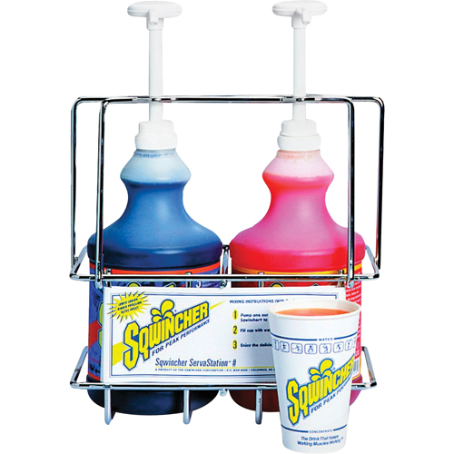 Sqwincher&reg; ServaStations&reg; Wall Mount Rack NRZ Safety Inc.