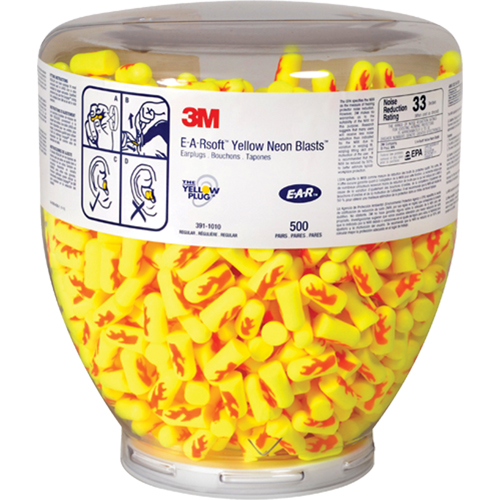 Bouchons d'oreilles E-A-RSoft Yellow Neon, Vrac - Contenant NRZ Safety Inc.