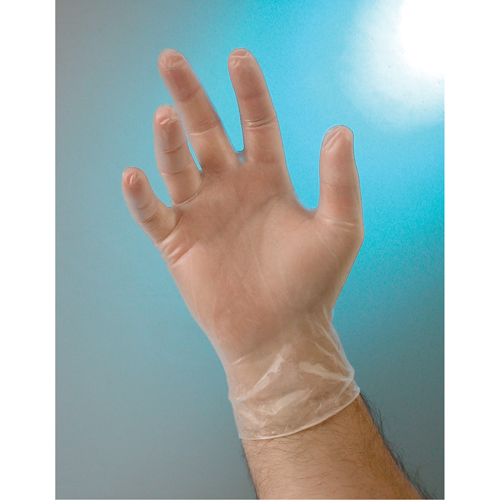 Examination Grade Gloves, Small, Vinyl, 4-mil, Powder-Free, Clear, Class 2 NRZ Safety Inc.