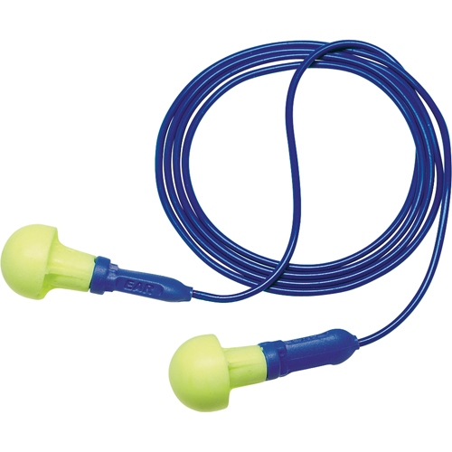 E-A-R Push-ins Metal Detectable Earplugs, Corded, One-Size, Bulk - Polybag, NRR 28 dB NRR dB NRZ Safety Inc.