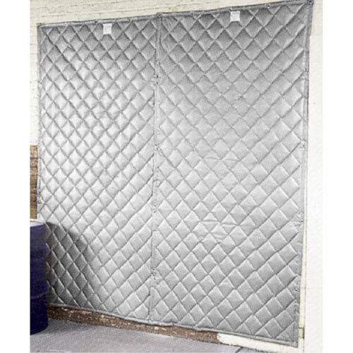 Couverture murale pour insonorisation, Fibre de verre matelass&eacute;, 8' lo x 4' la NRZ Safety Inc.
