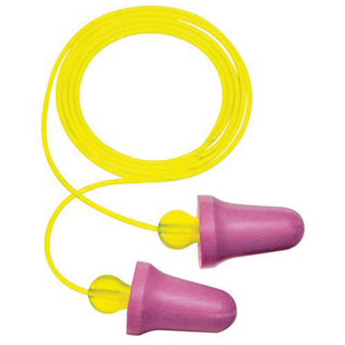 Bouchons d'oreilles en mousse sans contact E-A-R, Paire - Sac en poly, Avec cordon NRZ Safety Inc.