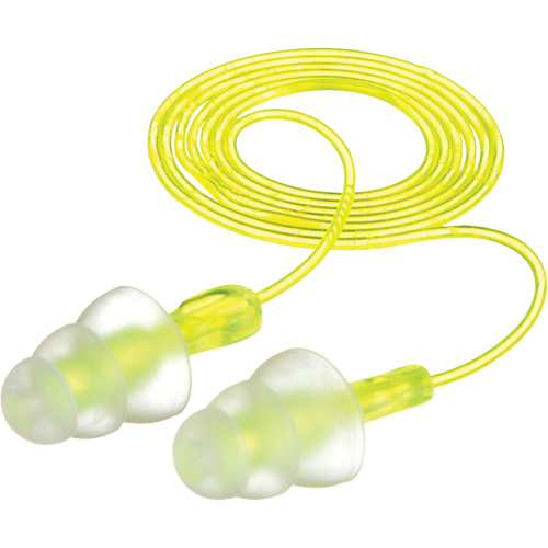 E-A-R Tri-Flange Reusable Earplugs, Corded, Bulk - Polybag, 26 dB NRR, One-Size NRZ Safety Inc.