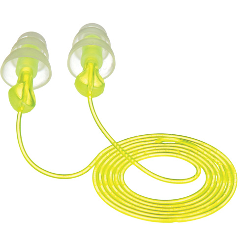 E-A-R Tri-Flange Reusable Earplugs, Corded, Bulk - Polybag, 26 dB NRR, One-Size NRZ Safety Inc.