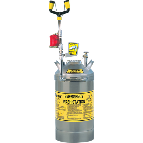 Self-Contained Eyewash Station, Pressurized, 13 gal. Capacity, Meets ANSI Z358.1 NRZ Safety Inc.