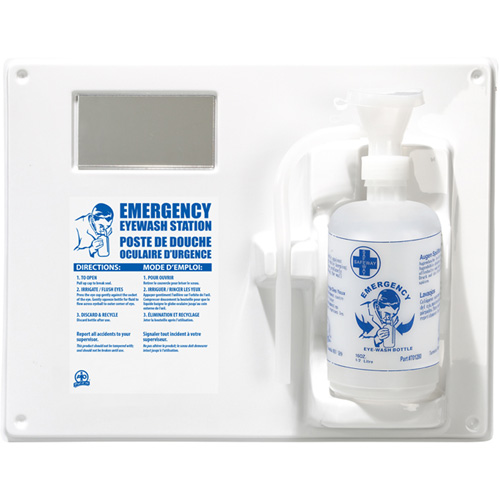 Poste de douche oculaire - Poste simple a/bouteille vide NRZ Safety Inc.
