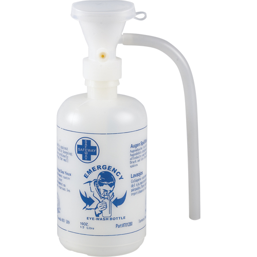 Accessoires pour poste de douche oculaire - Gouttes ophtalmiques, bouteille vide NRZ Safety Inc.
