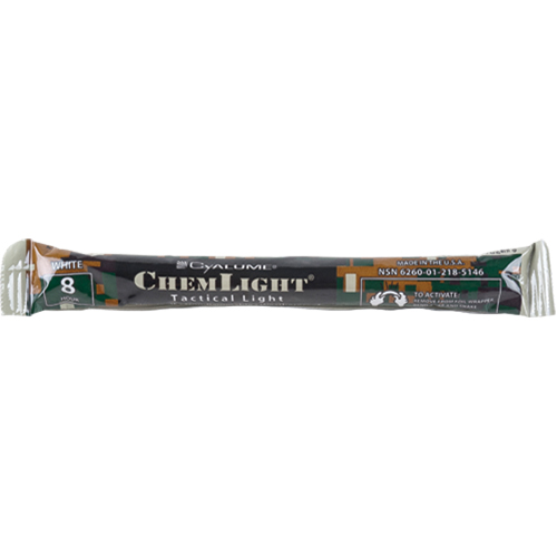 B&acirc;tons de s&eacute;curit&eacute; luminescents Cyalume 6", Blanc, Dur&eacute;e 8 h NRZ Safety Inc.