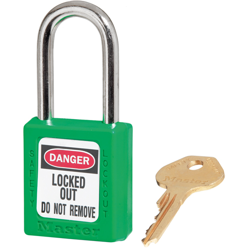 Zenex Padlocks, Safety Padlock, Keyed Different, Thermoplastic, 1-1/2" Width NRZ Safety Inc.