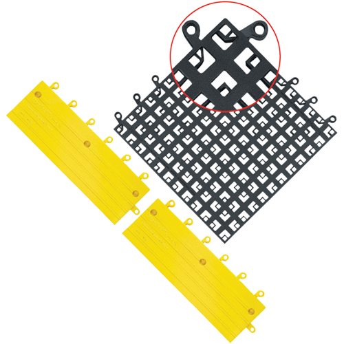 Carrelage no 560 ErgoDeck , PVC, 1-1/2' la c, 1-1/2' lo, 7/8" &eacute;paisseur, Noir NRZ Safety Inc.