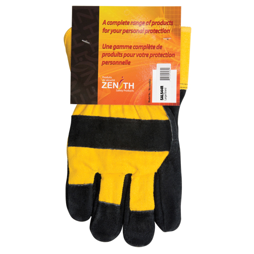 Superior Warmth Winter-Lined Fitters Gloves, Large, Split Cowhide Palm, Thinsulate Inner Lining NRZ Safety Inc.