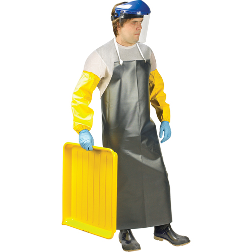 Heavy-Duty Apron, Nitrile/Polyester, 48" L x 35" W, Black NRZ Safety Inc.