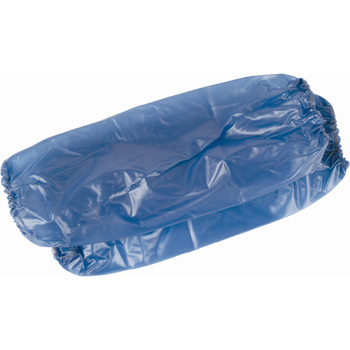 Manchettes l&eacute;ger, Longueur de 18", Vinyle, Bleu NRZ Safety Inc.