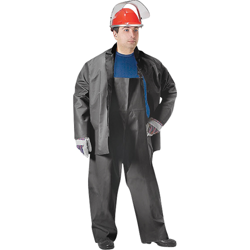 SBR Vulcan Rain Jacket, Rubber, Medium, Black NRZ Safety Inc.