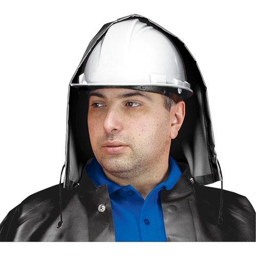 SBR Vulcan Rain Hood, One Size, Black, Rubber NRZ Safety Inc.