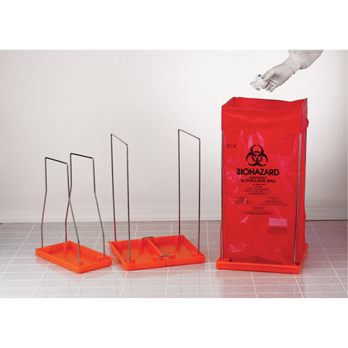 Clavies&reg; Bag Holders, Bio-Hazard, 14" L x 14" W NRZ Safety Inc.