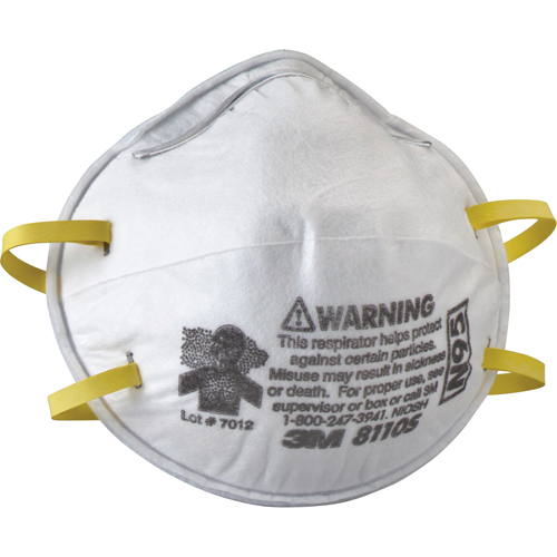 8110S Particulate Respirators, N95, NIOSH Certified, Small NRZ Safety Inc.