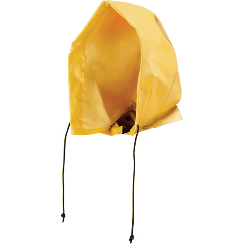 Neo-Slick Chemical & Acid Resistant Rain Hood, One Size, Yellow, PVC NRZ Safety Inc.
