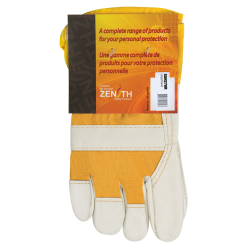Furniture Leather Gloves, Large, Grain Cowhide Palm, Cotton Inner Lining NRZ Safety Inc.