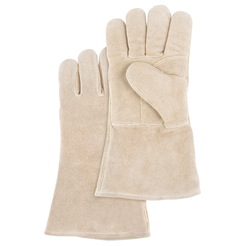 Gants de soudeur de premi&egrave;re qualit&eacute;, Cuir de vache refendu, Taille Grand NRZ Safety Inc.