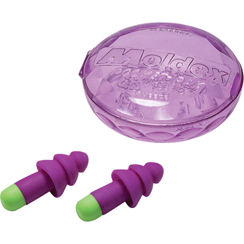 Bouchons d'oreilles r&eacute;utilisables Rockets, Sans cordon, Vrac - &eacute;tui en plastique, 27 dB NRR, Taille unique NRZ Safety Inc.