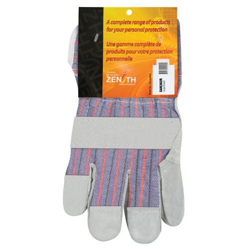 Standard-Duty Patch Palm Fitters Gloves, Large, Split Cowhide Palm, Cotton Inner Lining NRZ Safety Inc.