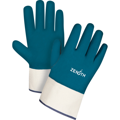 Heavyweight Safety Cuff Gloves, 11/2X-Large, Nitrile Coating, Cotton Shell NRZ Safety Inc.